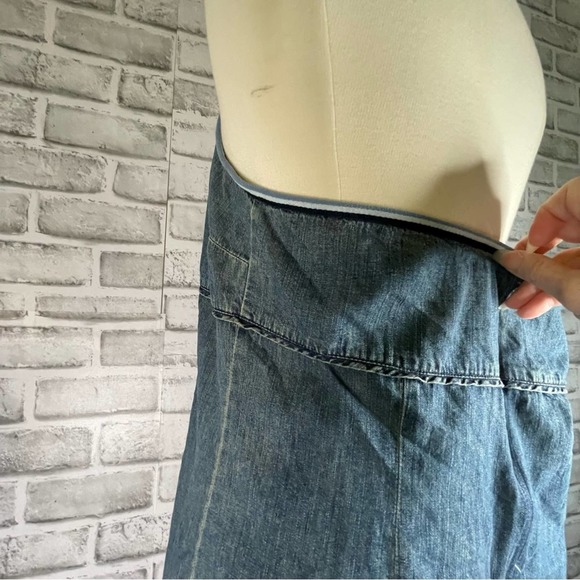 Old Navy Denim Halter Dress Y2K  Size 18 - Picture 4 of 12